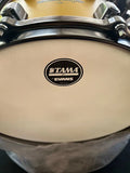 Tama 8" x 14" Starclassic Maple Snare Drum - Satin Aztec Gold Metallic / Smoked Black Nickel Hardware