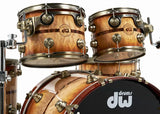 DW Drums 50th Anniversary Ltd. 6 Piece Kit - Persimmon and Spruce Burnt Toast Burst Lacquer