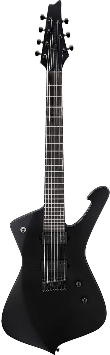 Ibanez Iron Label Iceman 7-string Guitar - Black Flat – Mugan