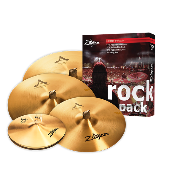 Zildjian A Rock Cymbal Pack - Natural (14