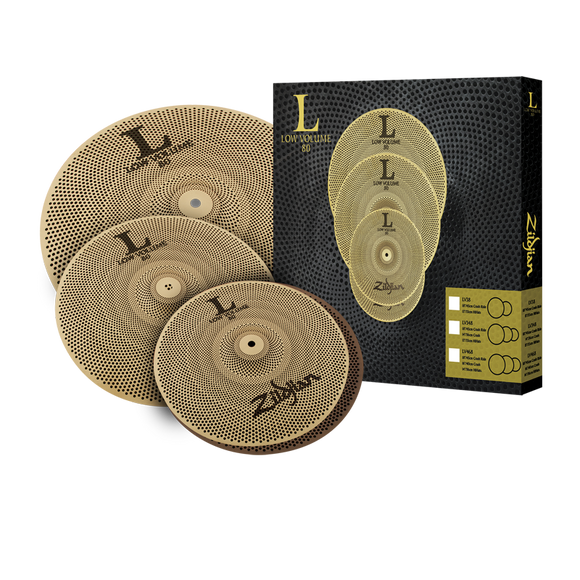 Zildjian L80 Low Volume Cymbal Pack Set LV468 14/16/18