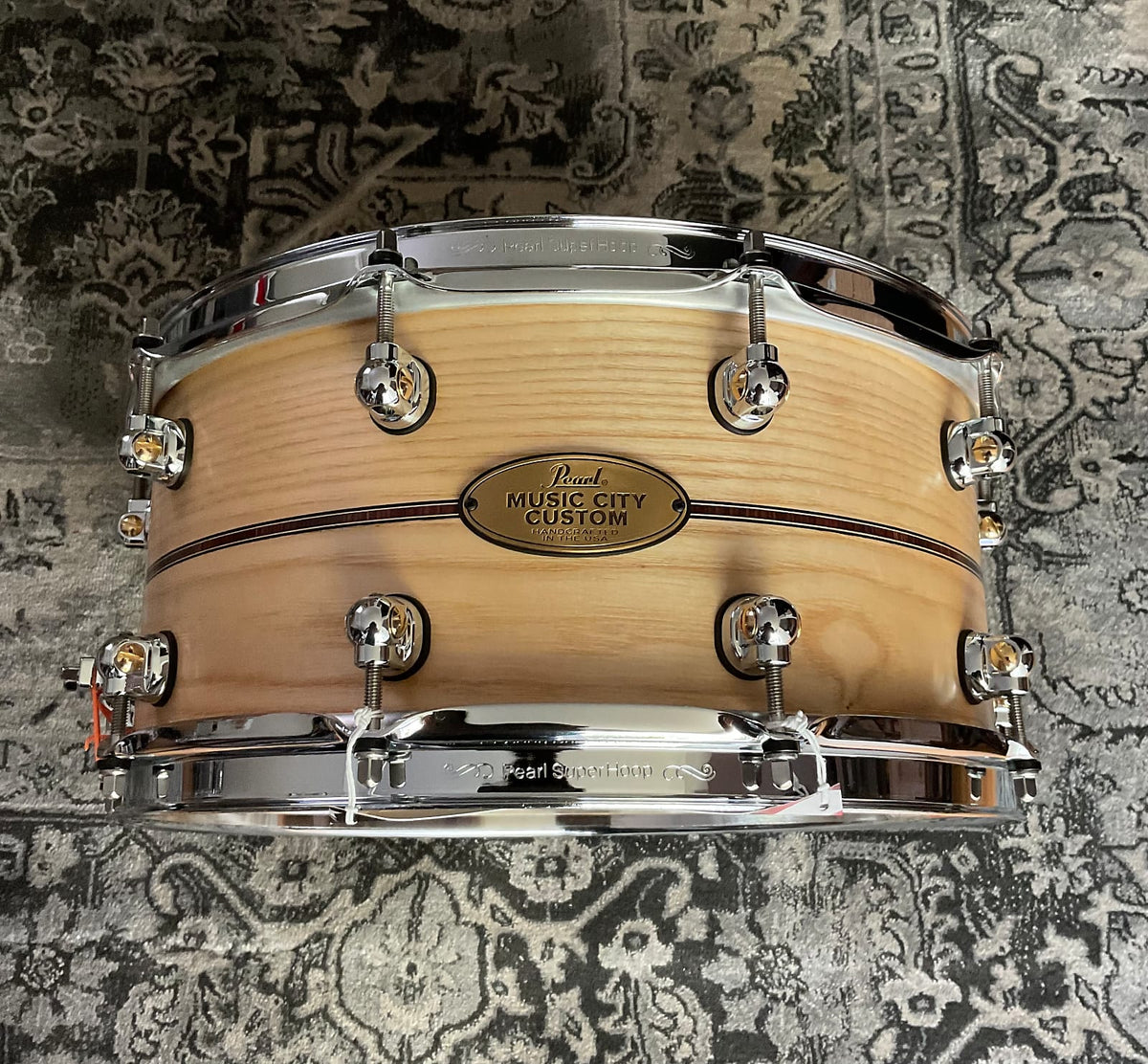 Pearl Music City 6.5 x 14 Custom Solid Shell Ash w/ Kingwood