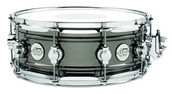 DW Design Series Black Nickel Over Brass Snare Drums (5.5x14