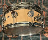 DW Collector’s Series Top Edge Snare Drum, Natural Satin Oil, 6”x14”