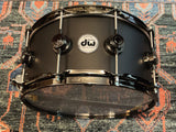 Dw Collectors 6.5 x 14 Aluminum 3mm Snare Drum - Black Powder Coated w/BN HW
