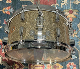 Slingerland Radio King Solid Maple Snare Drum - 7 inches x 14 inches, Gold Glass