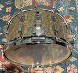 Slingerland Radio King Solid Maple Snare Drum - 7 inches x 14 inches, Gold Glass