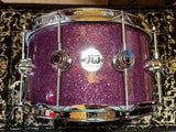 DW 7” X 14” Collector’s Series Pure Purpleheart Snare Drum - Purple Glass