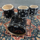 DW Drum Workshop Collectors Series Maple 333 shells 4 pc Drum kit - Black Velvet