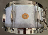 SLINGERLAND GENE KRUPA LE SOLID MAPLE SNARE- WHITE MARINE PEARL  14x6.5” 11/200