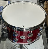 DW Collector's SSC Maple Finish Ply Snare Drum - 14 x 8, Ruby Glass