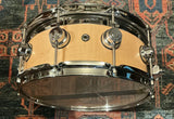 DW Collector’s Series Top Edge Snare Drum, Natural Satin Oil, 6”x14”