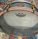 A&F Drum Co. Raw Steel Snare Drum - 4 X 14”