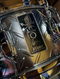 Tama LU1465N 6.5x14" Lars Ulrich Signature Snare Drum 2010s - Diamond Plate Steel