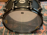 Dw Collectors 6.5 x 14 Aluminum 3mm Snare Drum - Black Powder Coated w/BN HW