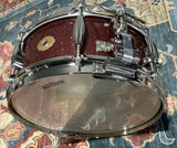 Slingerland Radio King Solid Maple Snare Drum - 7 inches x 14 inches, Maroon Glass