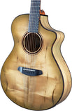 Breedlove Pursuit Exotic S Concert 6-String Myrtlewood Wood Top Acoustic Electric Guitar with Slim Neck and Pinless Bridge (Right-Handed, Sweetgrass)