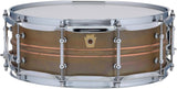 Ludwig LC663T Copper Phonic 6.5x14" 10-Lug Snare Drum with Tube Lugs - Raw Copper