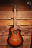 Breedlove ECO Discovery S Companion CE Acoustic-Electric Guitar - Edgeburst Red Cedar/African Mahogany