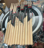 Aisen 5BX American Classic Hickory Drumsticks, 6 Pack