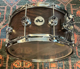 DW Collectors Exotic 6.5 X 14 Snare Drum - Smoked Figured Eucalyptus, Natural Satin