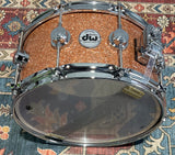 DW Collectors Series 6.5x14 Maple/Mahogany Snare Drum - Champagne Glass - Champagne Glass
