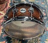 DW Collector's Series Exotic Snare Drum - 6.5x14 - Candy Black Burst Over Vavona