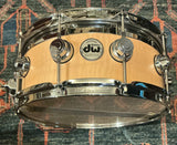 DW Collector’s Series Top Edge Snare Drum, Natural Satin Oil, 6”x14”