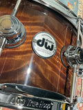 DW Collector's Series Exotic Snare Drum - 6.5x14 - Candy Black Burst Over Vavona