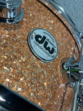 DW Collectors Series 6.5x14 Maple/Mahogany Snare Drum - Champagne Glass - Champagne Glass