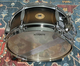 Slingerland Radio King Solid Maple Snare Drum - 5.5 X 14, Black & Gold Lacquer