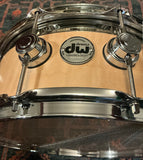 DW Collector’s Series Top Edge Snare Drum, Natural Satin Oil, 6”x14”