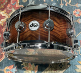 DW Collector's Series Exotic Snare Drum - 6.5x14 - Candy Black Burst Over Vavona