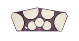 Vic Firth HHPQSR Heavy Hitter Quadropad Practice Pad with Rims - Small