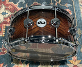 DW Collector's Series Exotic Snare Drum - 6.5x14 - Candy Black Burst Over Vavona