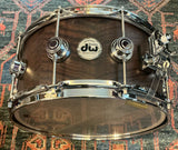 DW Collectors Exotic 6.5 X 14 Snare Drum - Smoked Figured Eucalyptus, Natural Satin