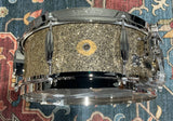 Slingerland Radio King Solid Maple Snare Drum - 5.5” x 14”, Gold Glass