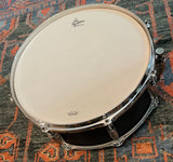 Gretsch USA BroadKaster 6.5x14 Snare Drum - Black Satin Flame