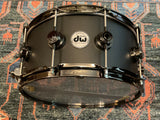 Dw Collectors 6.5 x 14 Aluminum 3mm Snare Drum - Black Powder Coated w/BN HW
