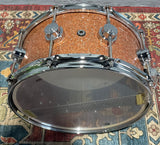 DW Collectors Series 6.5x14 Maple/Mahogany Snare Drum - Champagne Glass - Champagne Glass