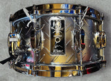 Tama LU1465N 6.5x14" Lars Ulrich Signature Snare Drum 2010s - Diamond Plate Steel