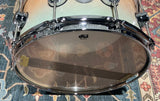 DW Collector’s Exotic 6.5 X 14 Snare Drum - Natural To Teal Seafoam Fade Over White Ash Swirl