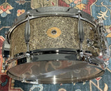 Slingerland Radio King Solid Maple Snare Drum - 5.5” x 14”, Gold Glass