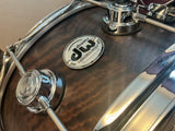 DW Collectors Exotic 6.5 X 14 Snare Drum - Smoked Figured Eucalyptus, Natural Satin