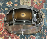 Slingerland Radio King Solid Maple Snare Drum - 5.5 X 14, Black & Gold Lacquer