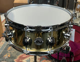 DW Collectors Series 5.5x14 Bell Brass Snare Drum - Polished Brass
