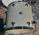 DW Collector's 16" x 18" Floor Tom in Broken Glass Finish Ply W/Chrome HW