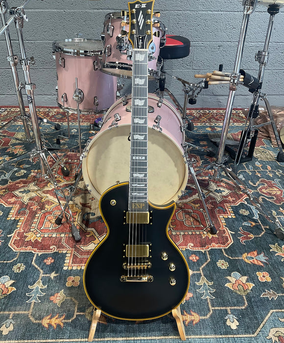 ESP E-II ECDB Eclipse Electric Guitar with Hard Case, Vintage Black