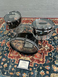 Ludwig Vistalite 50th Anniversary Fab 3-Piece Shell Pack - Smoke/Clear