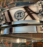 DW Collector’s Series 3.14 X 13” SSC Maple Pi Snare Drum - White Glass Contrail